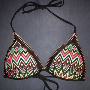 Chevron Print Bikini Top
